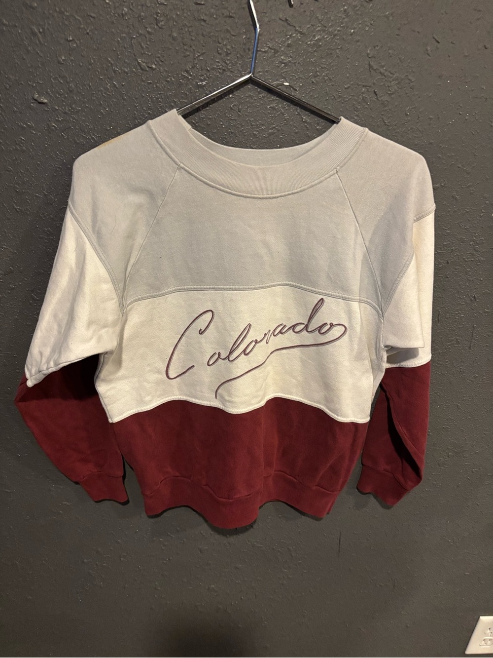 Colorado Script Colorblock Sweatshirt